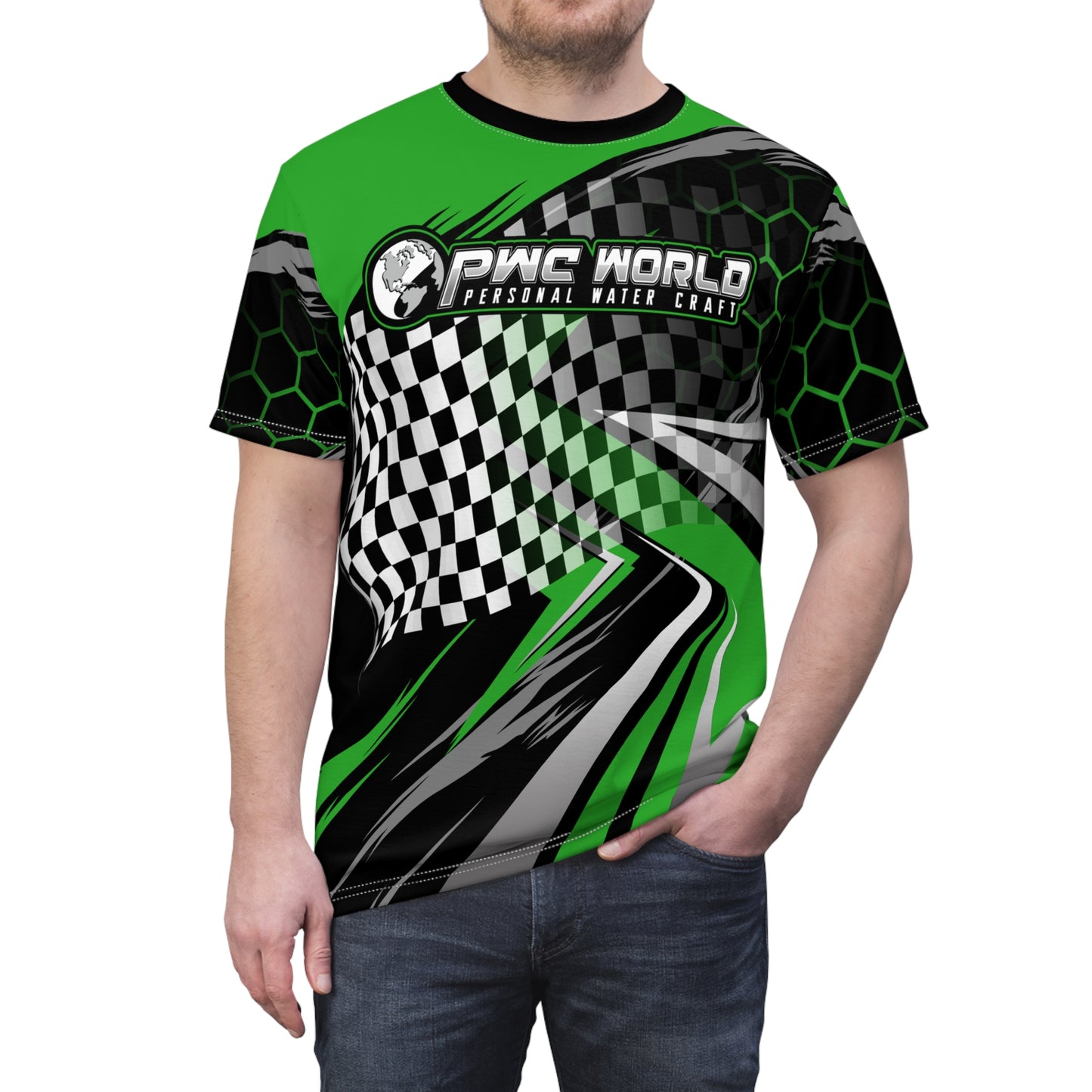 PWCWORLD GREEN LOGO TEAM Unisex Tee Shirt