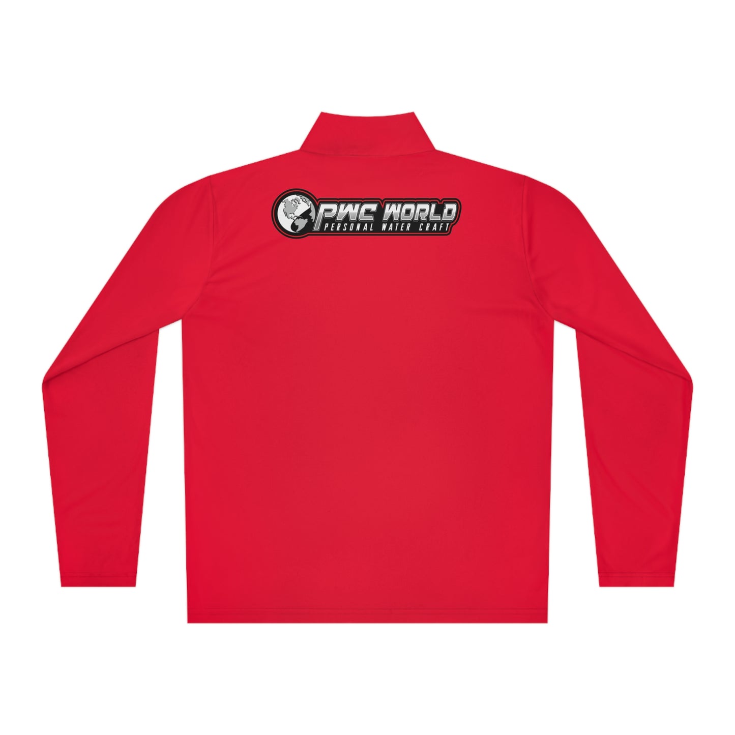 PWCWORLD RED LOGO Unisex Quarter-Zip Pullover